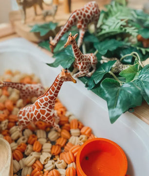Set van 4 Realistische Giraffe Figuren - Speelgoed Dieren voor Kinderen