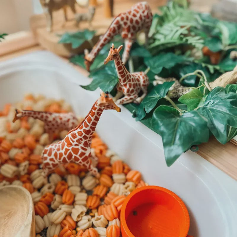 Set van 4 Realistische Giraffe Figuren - Speelgoed Dieren voor Kinderen