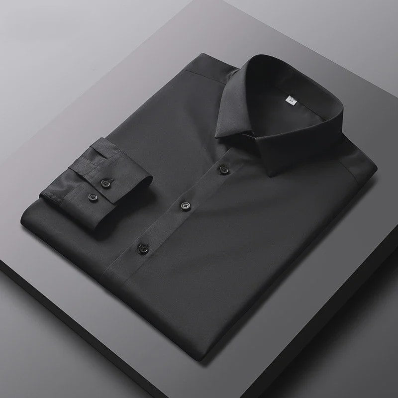 Heren Strijkloos Overhemd met Lange Mouwen - Casual & Zakelijk