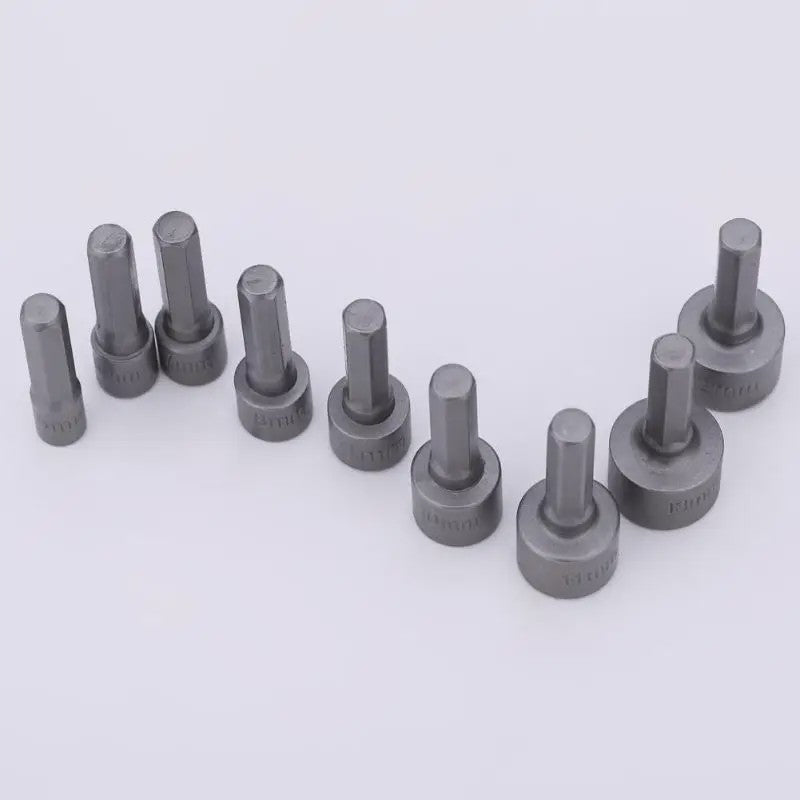 9-delige Dopmoer Sleuf Bit Set 5mm-13mm - Schroevendraaier & Sleutel Gereedschap