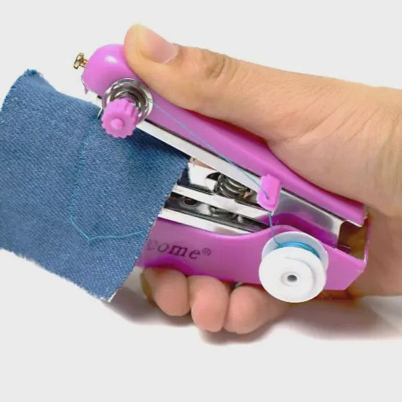 Handige Draagbare Mini Naaimachine voor Snelle Kledingreparaties en Naaiwerk