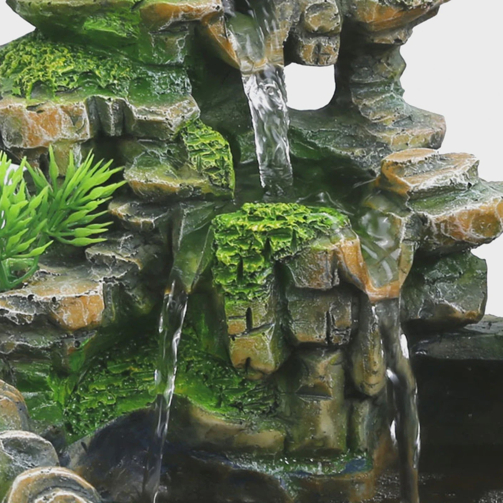 Desktop Waterval Fontein met LED Verlichting & Vernevelaar - Feng Shui Bureau Decoratie