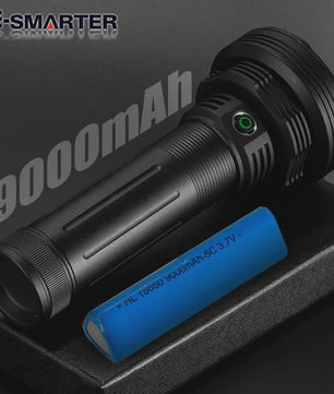 Krachtige LED Zaklamp 10000LM - Oplaadbaar met 6x 18650 Batterijen