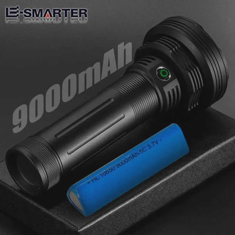 Krachtige LED Zaklamp 10000LM - Oplaadbaar met 6x 18650 Batterijen