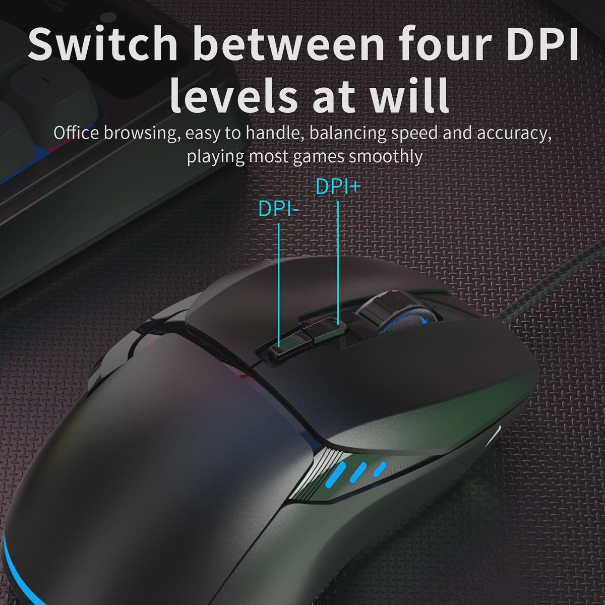 AJAZZ AT120 Gaming Set: Toetsenbord, Muis & Headset - 3-in-1 USB Peripherals