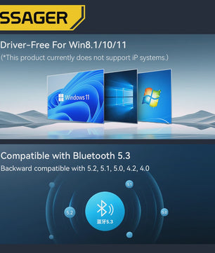 Essager Bluetooth 5.3 USB Adapter: Draadloze Audio & Randapparatuur voor PC/Laptop