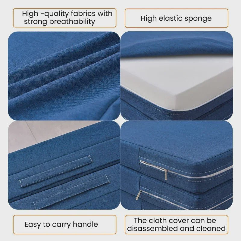 Opvouwbare Schuimmatras - Comfortabele Vloermat, Yogamat, Gastenbed & Zetel