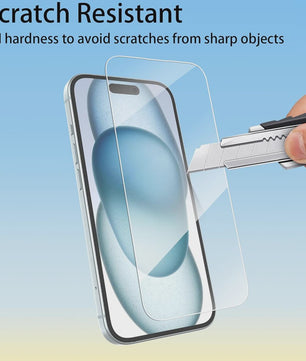 Gehard Glas Screenprotector voor iPhone 11 t/m 15 Pro Max - Krasbestendig & Schokdempend