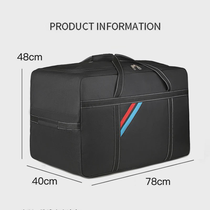 Grote Opvouwbare Reistas met Wielen - 180L Trolley Bagage voor Weekend of Vakantie