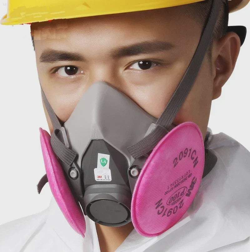 3M 6200 Herbruikbaar Halfmasker Gasmasker voor Verf, Chemicaliën en Stof