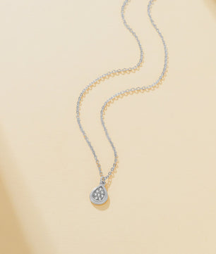 Minimalistische Waterdruppel Hanger Ketting - Roestvrij Staal Sieraden voor Dames