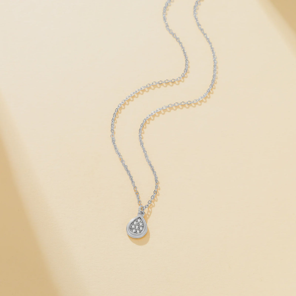Minimalistische Waterdruppel Hanger Ketting - Roestvrij Staal Sieraden voor Dames