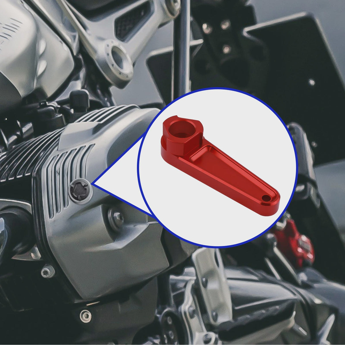 GMIPIX Olievuldop Sleutel & Verwijderingsgereedschap voor BMW R1200/R1250/R18/R Nine