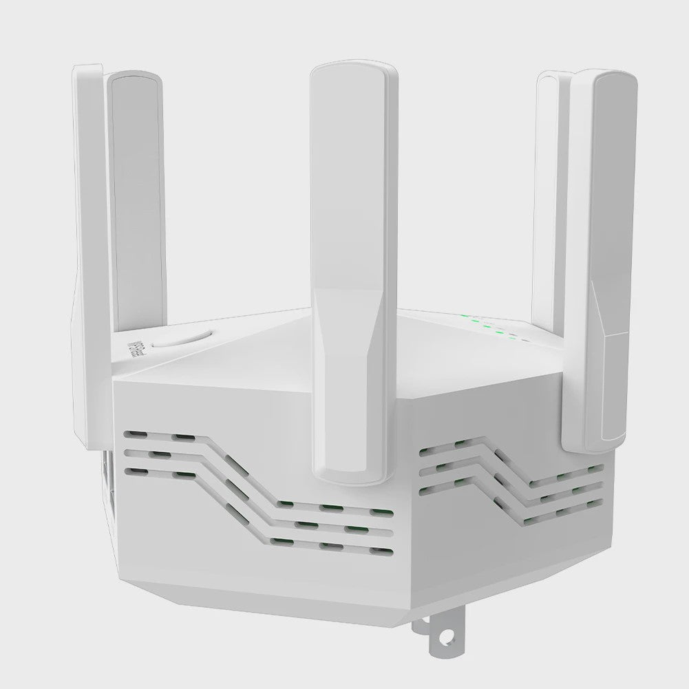 1200Mbps WiFi Repeater met 6 Antennes: Krachtige Signaalversterker voor Snel Internet