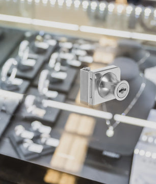 Glazen Deurslot met Sleutel - Zinklegering, Veilig voor Vitrine, Bureau, Lade & Kantoor