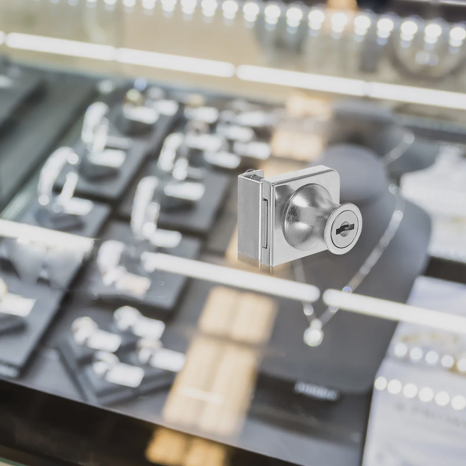 Glazen Deurslot met Sleutel - Zinklegering, Veilig voor Vitrine, Bureau, Lade & Kantoor