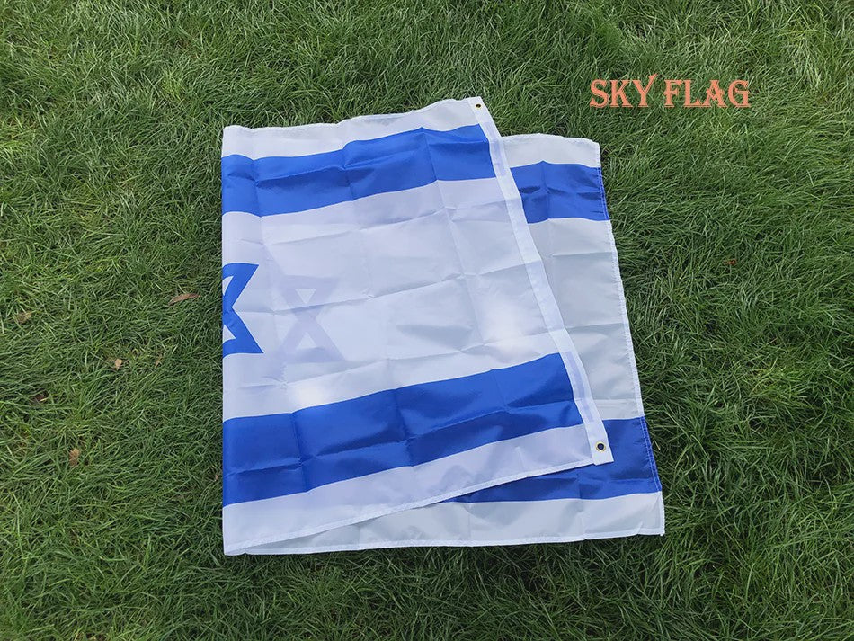 Nationale Vlag van Israël - Polyester - 60x90cm & 90x150cm