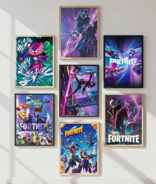 Fortnite Game Poster Canvas Print - Anime Stijl Wanddecoratie