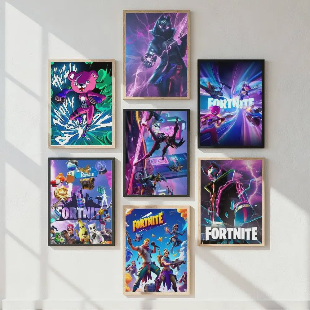 Fortnite Game Poster Canvas Print - Anime Stijl Wanddecoratie