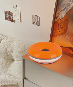 Donut Sfeerlamp met USB - Verstelbare Kleur & Helderheid - Decoratieve Tafellamp