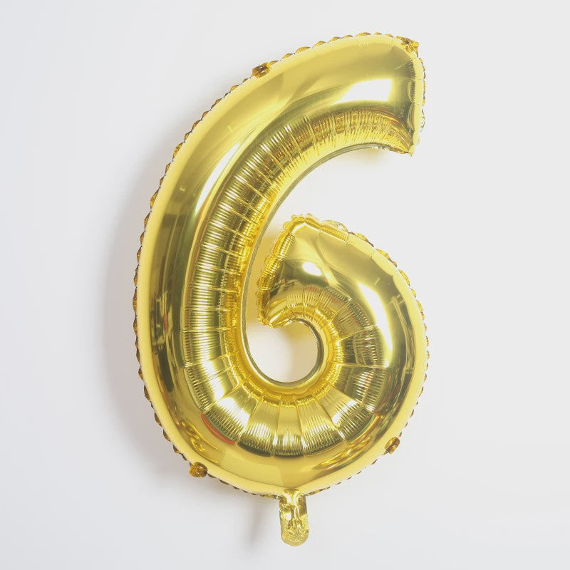 40 Inch Folie Cijfer Ballonnen - Goud, Zilver, Blauw, Zwart, Rood - Feestdecoratie