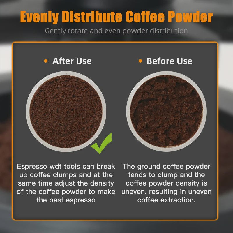 ALIKISSCAFE WDT Tool: Magnetische Espresso Naaldverdeler voor Barista's (51-58mm)