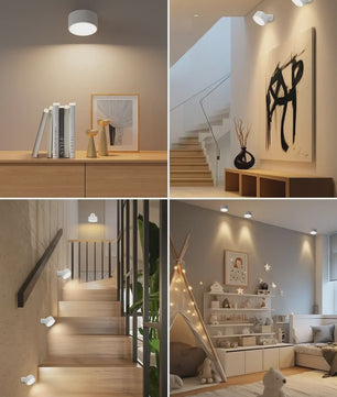 Oplaadbare Magnetische Wandlamp met Afstandsbediening - 360° Draaibaar & Dimbaar