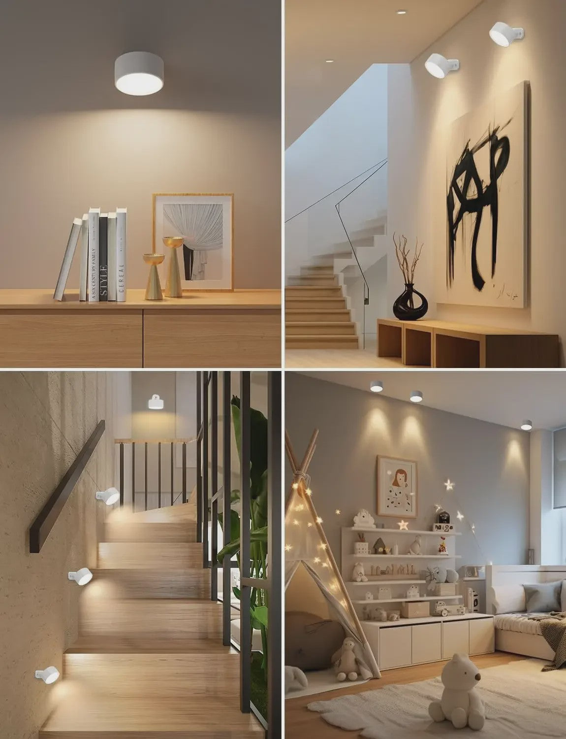 Oplaadbare Magnetische Wandlamp met Afstandsbediening - 360° Draaibaar & Dimbaar