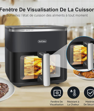 KotiCidsin Airfryer 11L - 2000W met Touchscreen en Zichtvenster