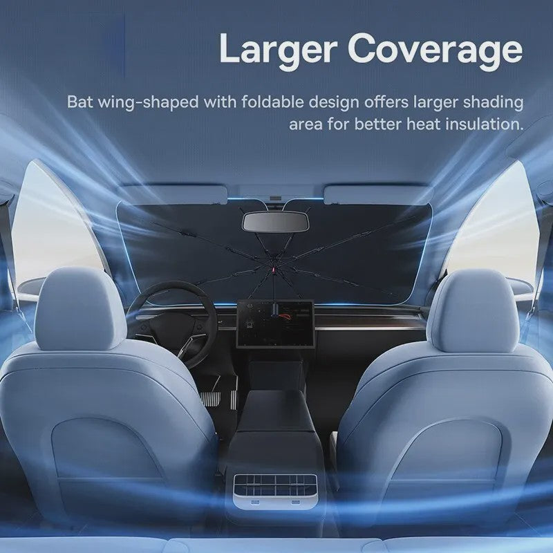 Baseus Auto Zonnescherm Paraplu Voorruit - Effectieve Zon- en Hittebescherming