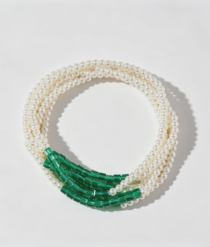 5-delige Bohemian Kralen & Parels Armbandenset voor Dames