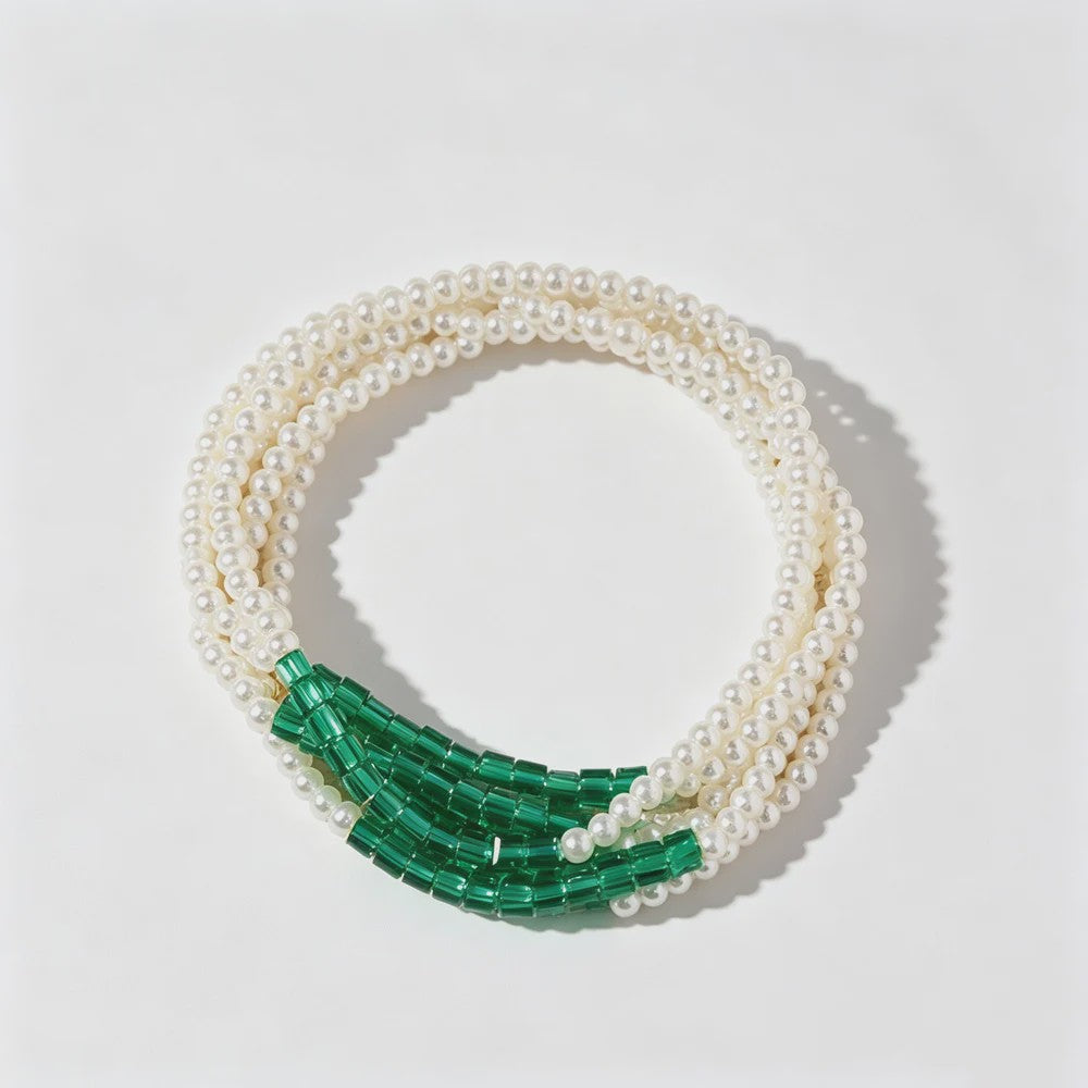 5-delige Bohemian Kralen & Parels Armbandenset voor Dames