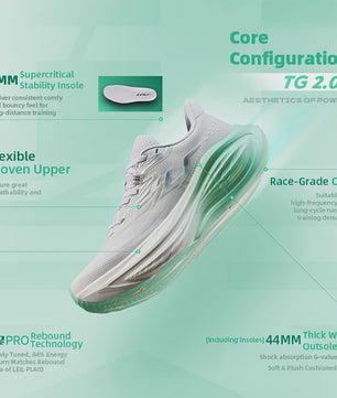 QIAODAN LEILI TG2.0 Dames Hardloopschoenen - Hoge Veerkracht & Schokabsorptie