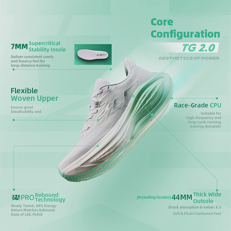 QIAODAN LEILI TG2.0 Dames Hardloopschoenen - Hoge Veerkracht & Schokabsorptie