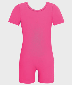 Elastisch Turnpakje Meisjes Short Unitard - Perfect voor Gym, Dans & Ballet