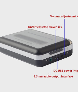 Draagbare Cassette Speler & MP3 Converter - Zet tapes om naar digitaal via USB