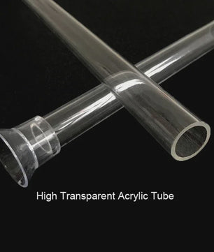 Transparante Acryl Voederbuis met Schotel voor Aquarium - Voerdispenser voor Vissen, Garnalen en Slakken