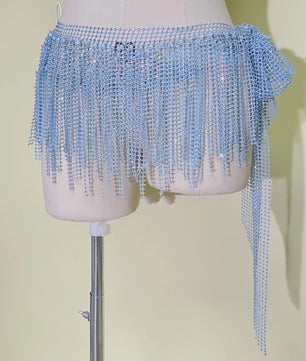 Glanzende Buikdans Heupsjaal met Strass Steentjes - Dansgordel voor Oosterse Dans & Outfit