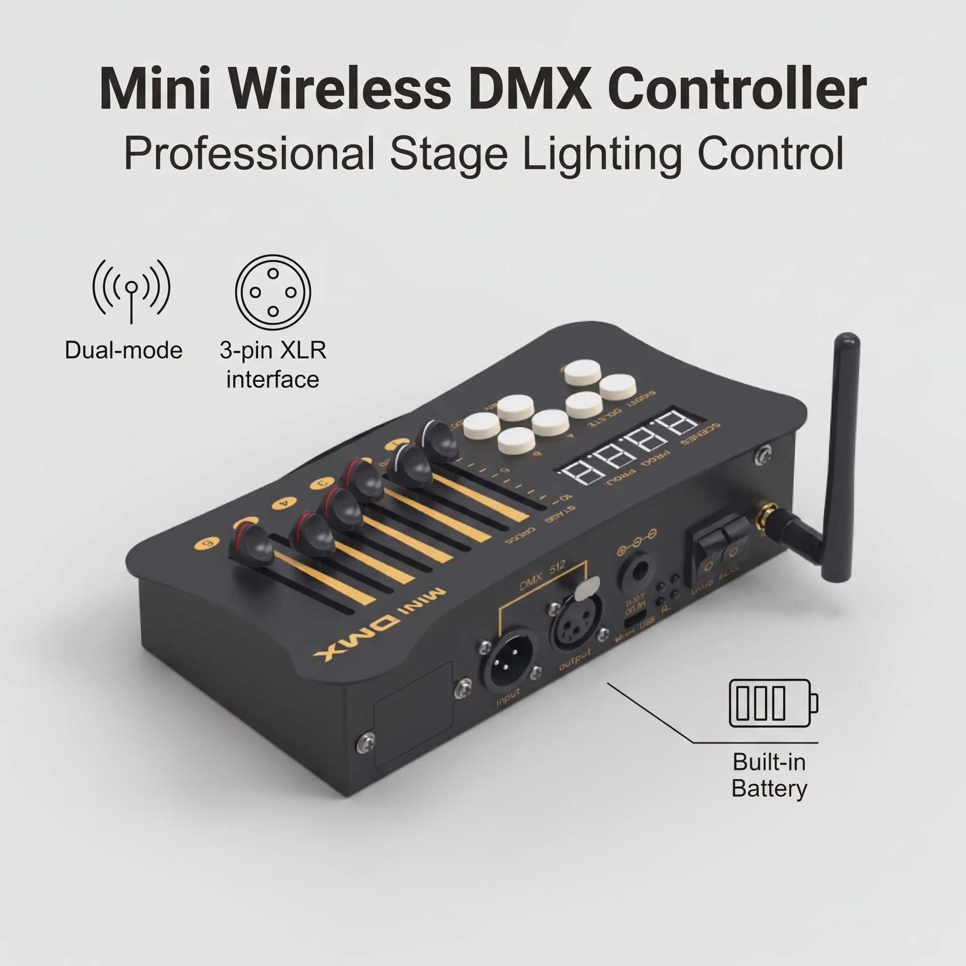 Mini DMX Controller 54 Kanalen - Professionele DJ & Stage Verlichting