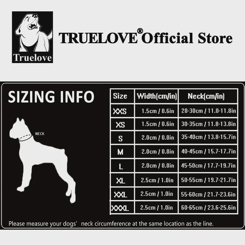 Truelove Verstelbare Hondenhalsband - Gewatteerd Mesh, 3M Reflecterend Nylon, Duurzaam & All-Weather, 8 Maten