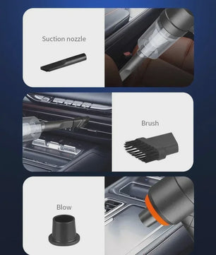 Draadloze Auto Kruimeldief 9000Pa - Draagbare Mini Stofzuiger met USB Opladen (1200mAh) voor Auto & Huis