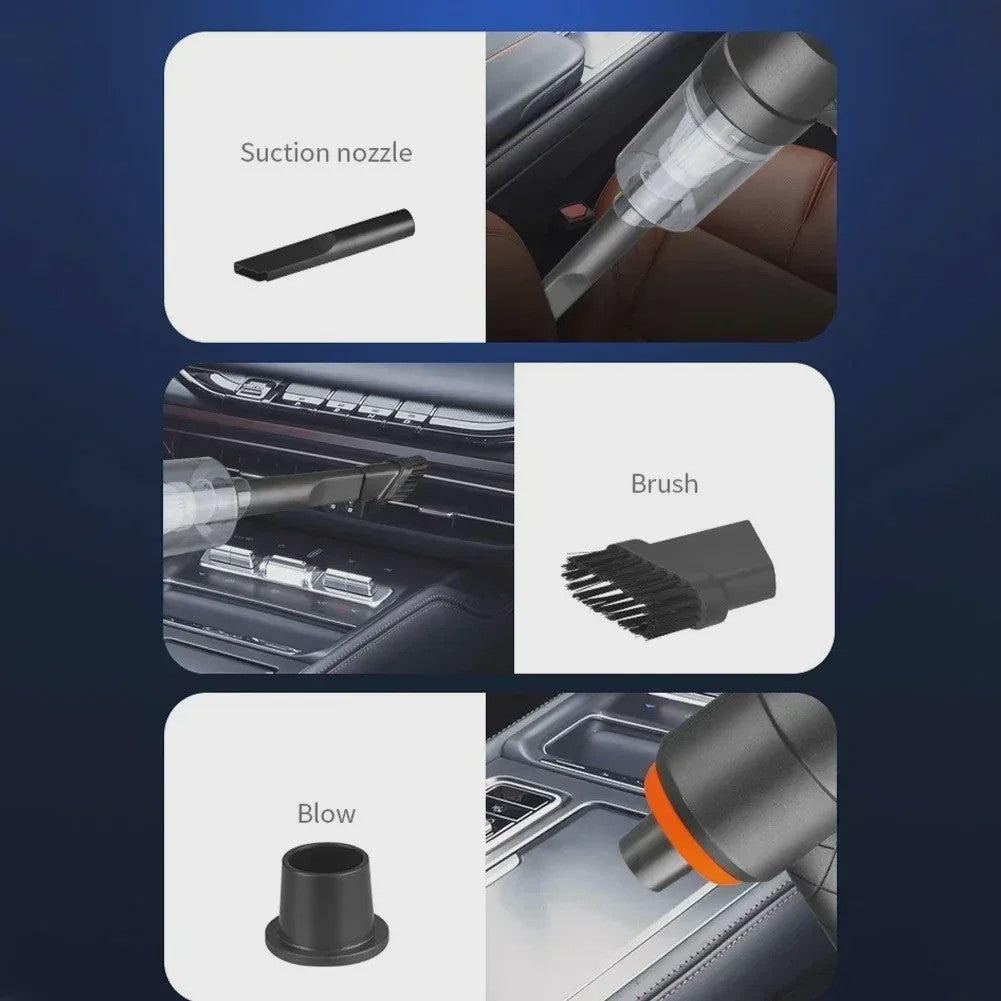 Draadloze Auto Kruimeldief 9000Pa - Draagbare Mini Stofzuiger met USB Opladen (1200mAh) voor Auto & Huis