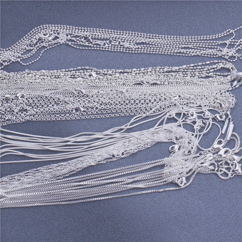 925 Sterling Zilveren Kettingen: Rolo, Figaro & Meer (16-30 Inch)