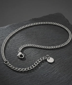 3mm Miami Cuban Ketting Enkelbandje voor Dames | Roestvrij Staal Stapelbaar