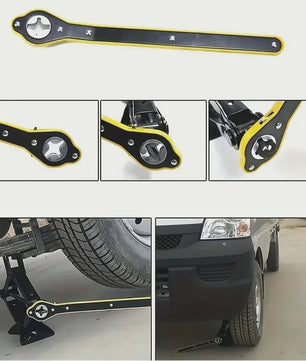 Arbeidsbesparende Ratelsleutel voor Schaarkrik - Efficiënte Bandenwissel & Autoreparatie