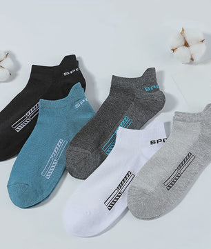 5/10 Paar Katoenen Sneakersokken Heren & Dames - Ademend Mesh & Comfortabel