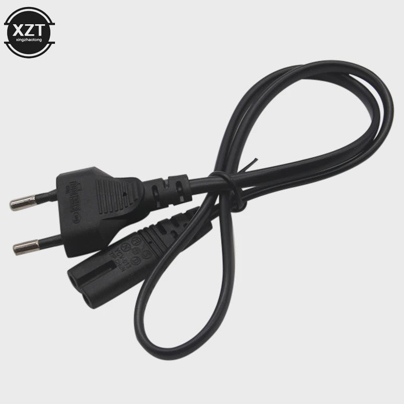 0.6M EU Stroomkabel met C7 Connector (Figure-of-Eight) - Voeding voor Laptop, Desktop, Radio, Xbox