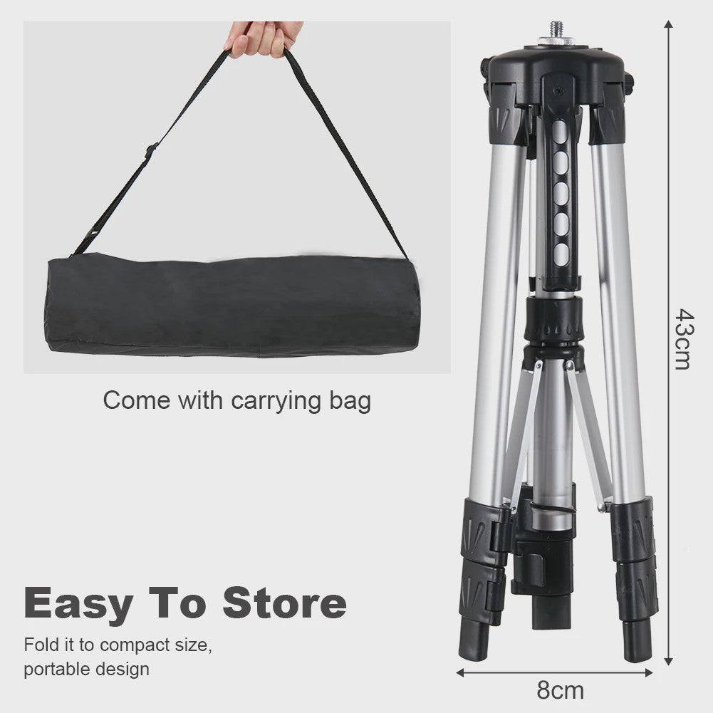 Verstelbare Aluminium Projector & Laptop Tripod Stand met Draagtas - Inklapbaar