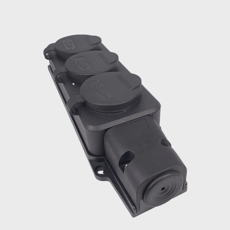 Waterdichte Buiten Verlengkabel met 3 of 4 Stopcontacten - IP54 - 16A/3500W