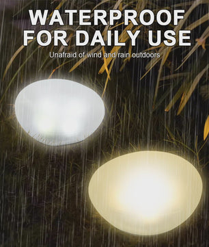 Solar Tuinlamp Steen - Decoratieve LED Verlichting voor Buiten